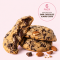 Soft NYC Style Dark Chocolate Almond Cookie (Box of 6)