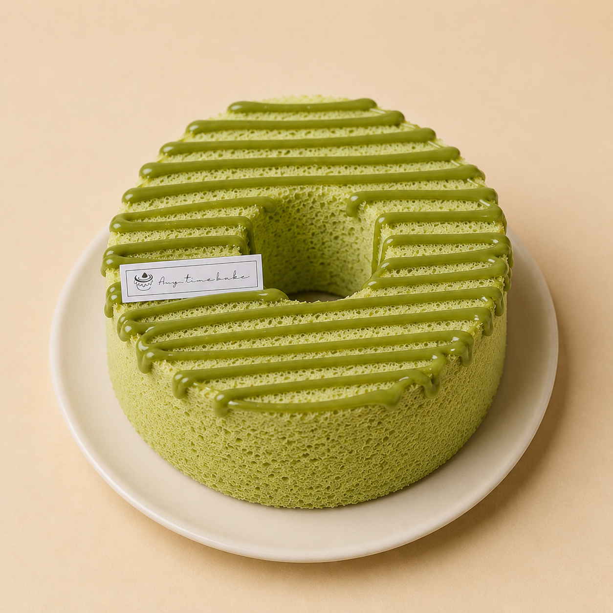 Kaya Drizzle Pandan Chiffon