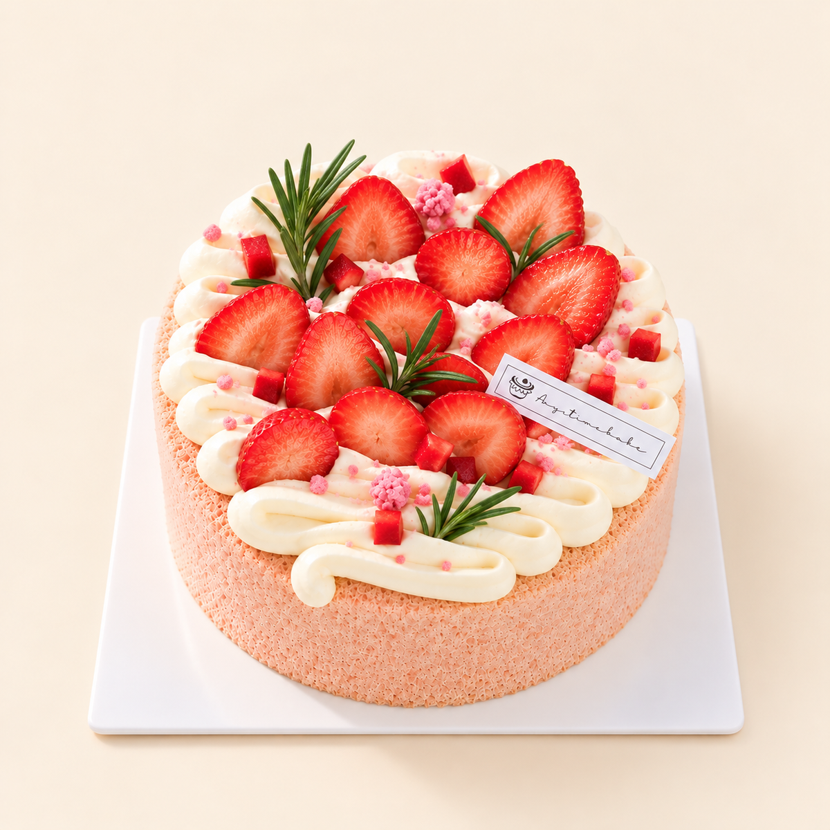 Strawberry Blush Chiffon
