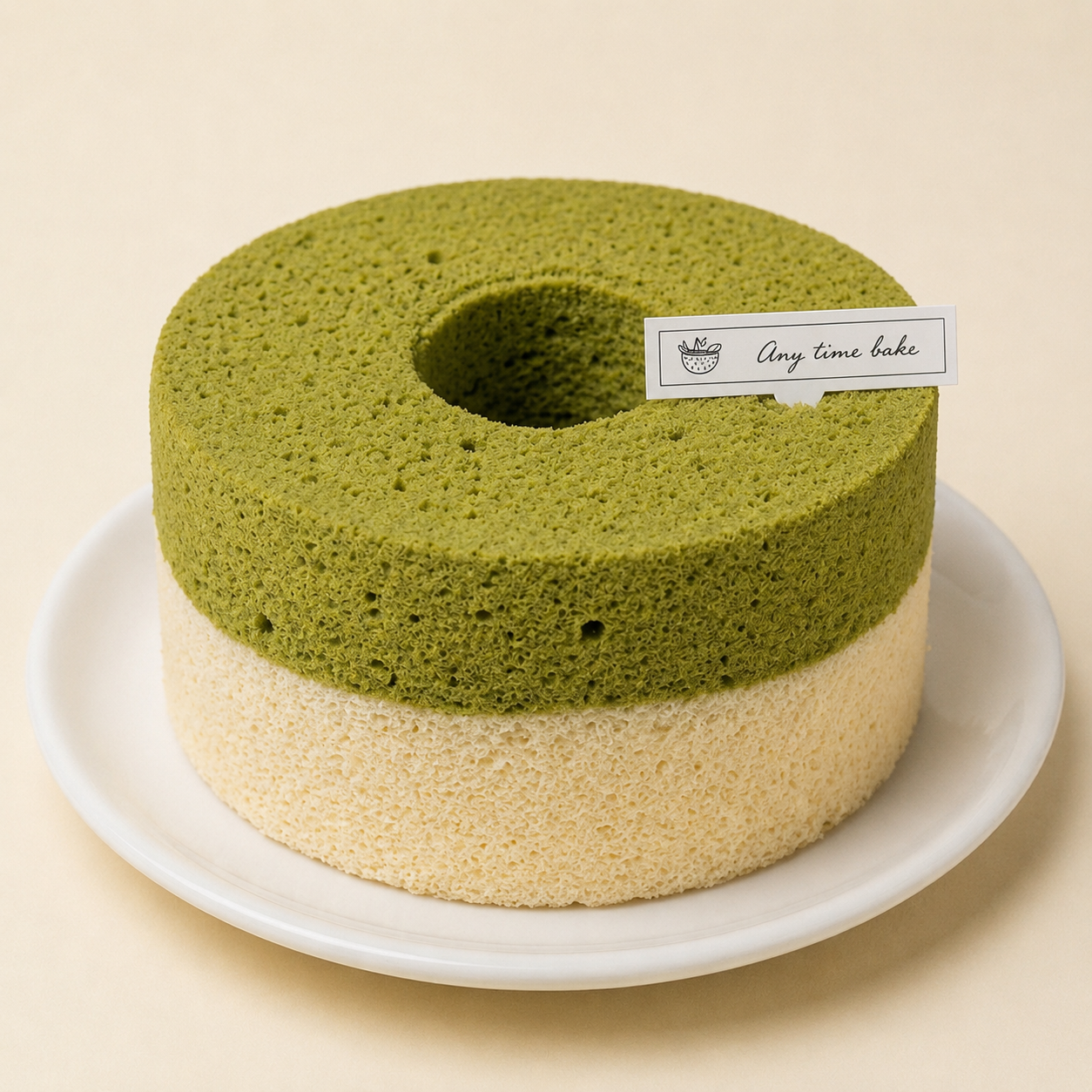 Matcha x Vanilla Duo Souffle Chiffon
