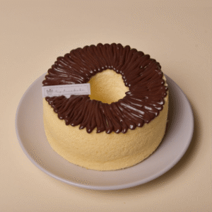 Vanilla Chiffon with Nutella Drizzle